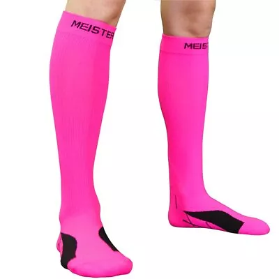 Meister Graduated 20-25mmHg Compression Running Socks For Shin Small Pink  • $30.83