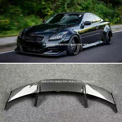 For Infiniti G37 Coupe 2Dr 2008-13 Real Carbon Fiber Trunk GT Spoiler Rear Wing • $580