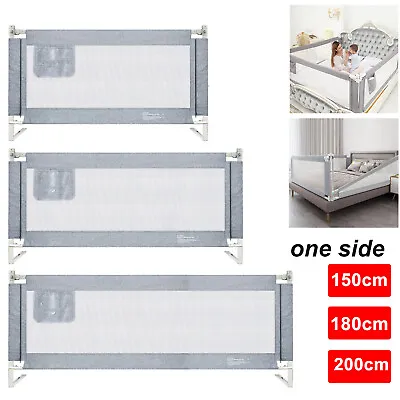 Bed Protection Rail Bed Guard For Baby Toddler Safety Rail Fence 150/180/200cm • £16.99