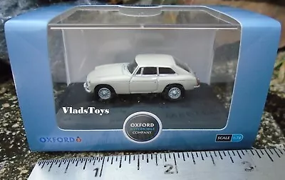 Oxford 1/76 Scale MG MGB GT  Sports Car 1973- Glacier White 76MGBGT003 • $19.95