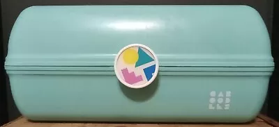 $21 • Buy Vintage 90's Caboodles MakeUp Storage Case Large Sea Foam 5626 USA