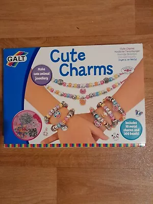 Galt Cute Charms Bracelet Kit With Beads Elastic And Charms. New • £0.99