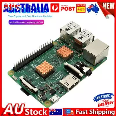 3x Copper Heatsink Motherboard Chip Cooling Fin Kit For Raspberry Pi 3B+/3B/2B • $7.64