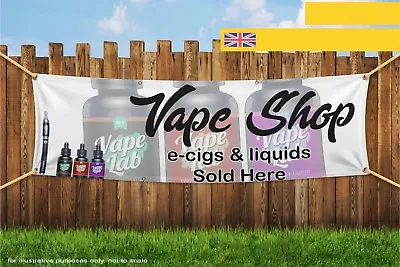 $130.81 • Buy Vape Shop E-cig Liquids Sold Here Heavy Duty PVC Banner Sign 3002