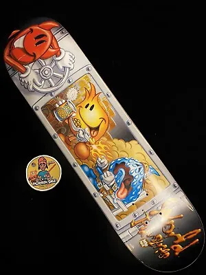 RARE VINTAGE Flame Boy Bean Devil Man Wet Willy World Industries Skateboard Deck • $220.79