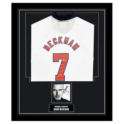David Beckham Signed Framed Display Shirt - England Autograph +COA • £999.99