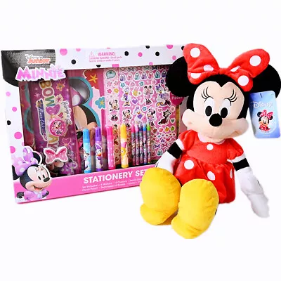 Minnie Mouse 15  Plush Doll With 30-pc Stationery Set | Minnie Mouse Plush Toy • $36.99