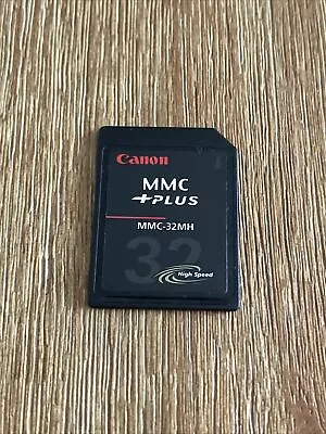 Canon MMC+Plus MMC-32MH SD Card • $11.99