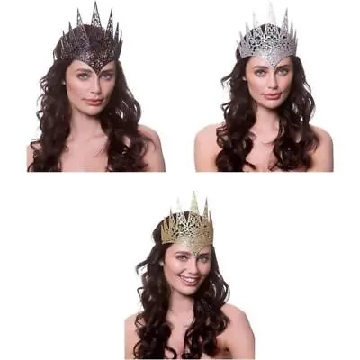 Wicked Costumes Gothic Queen Fantasy Crown Women's Fancy Dress • £6.99