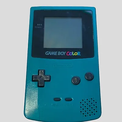 Nintendo Gameboy Colour Console Teal - FAULTY And Damaged • £39.95