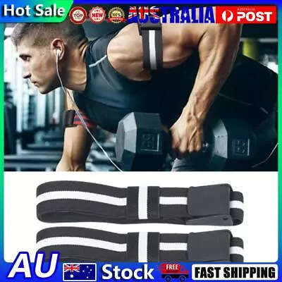 BFR Occlusion Bands Bodybuilding BFR Training Belts For Men Women (Black) • $9.87