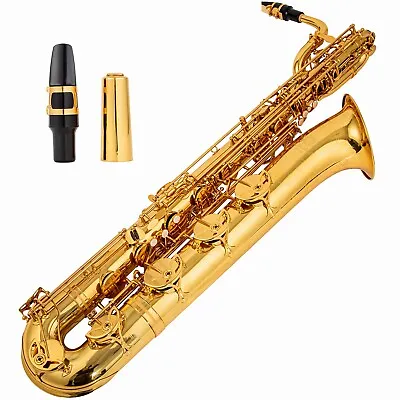 AUROSUS BSA-G6 Low A Baritone Saxophone Low A To High F# Lacquered Brass • $1599