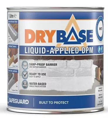 Drybase Liquid Damp Proof Membrane -  DPM Damp Proofing Paint For Walls & Floors • £49.99