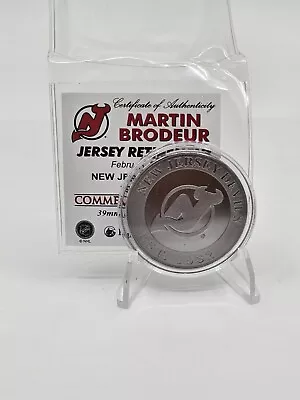 Official Martin Brodeur Jersey Retirement Coin New Jersey Devils Medallion  • $19.99