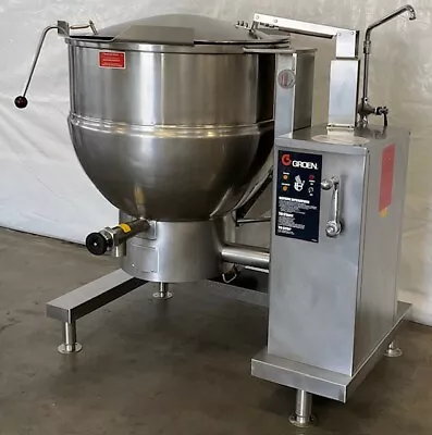 Used Groen 60 Gallon Gas Steam Jacketed Tilt Kettle DHT60 From School • $11933