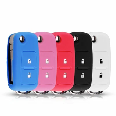 $10.95 • Buy Car Key Cover For VW MK4 Seat Altea 2 BTN Silicone Case Flip Ibiza Polo Golf 4 5