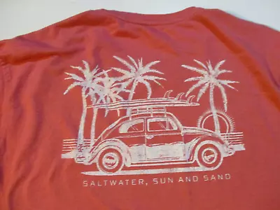 Izod Saltwater Brand Volkswagen Vw Beetle Surfboards Long Sleeve T-shirt Xl • $10
