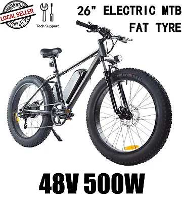 $1439.95 • Buy TDR 48V 500W Sturdy Motorised Big Fat WHEEL Bicycle Electric Mountain Bike EMB 