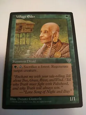 1996  Village Elder (Summon Druid) MTG Card • $3