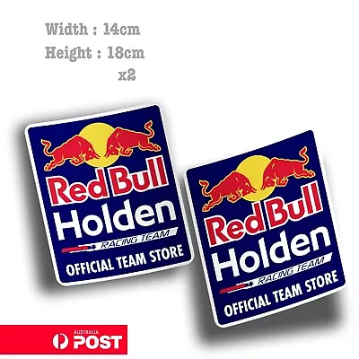 Large Red Bull HOLDEN Racing Team X2  Decal Sticker • $18