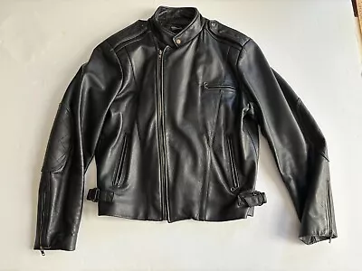 Vintage Wilson Open Road Motorcycle Jacket Thinsulate 3M Lining Men 42 Black • $124.99