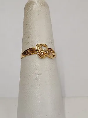 Vintage 18k Yellow Gold Knot Ring Size 5.75 • $125