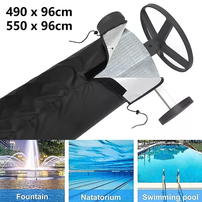 16/18Ft Swimming Pool 210D Oxford Fabric Solar Reel Cover Waterproof BiyVr • £17.87