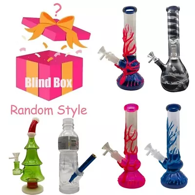 Blind Box 1pc 10inch Glass Smoking Pipe Hookah Hand Pipes W/ 14mm Bowl Random • $46.19