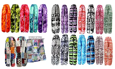 Assorted 30pc Indian Hippie AliBaba Gypsy Yoga Casual Regular Rayon Harem Pants • $299.09