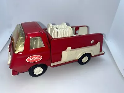 Vintage 19070s Tonka Fire Truck Pumper Engine Small Metal Pressed Steel Red • $14.99