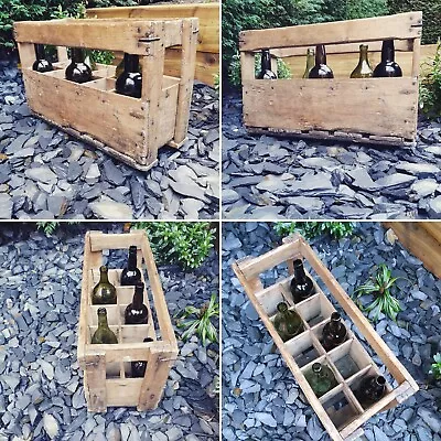 £69 • Buy Vintage Crate, French Crate, Wine Crate, Rustic Wine Carrier, Antique Crate, Box