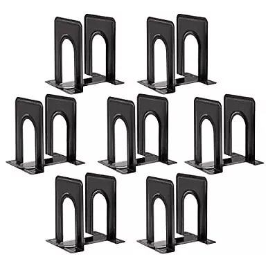 Metal Library Bookends Book Support Hold Office Organizer Bookends Shelves 14 Pc • $28.01