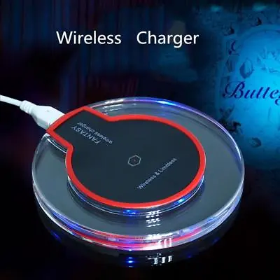 $8.90 • Buy Qi Wireless Charger Charging Pad Mat For IPhone X 7 Plus 8 Samsung S9 S8 Plus