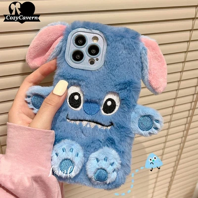£14.99 • Buy Stitch Iphone 15 Case - Lilo And Stitch, Stitch Iphone Case, Fur Case Fluffy