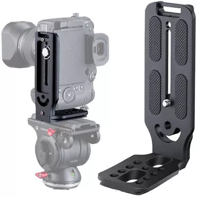 Universal DSLR Camera Tripod Vertical L-Shape Quick Release Plate Bracket Holder • $18.79