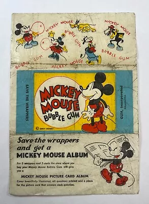 1935 Gum Inc Philadelphia Mickey Mouse Wrapper (5 Character Version) MG1 • $115