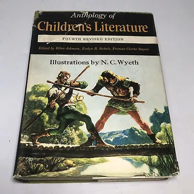 Anthology Of Children's Literature Illustrated By N C Wyeth 1970 1st Ed 4th Pr • $49.95