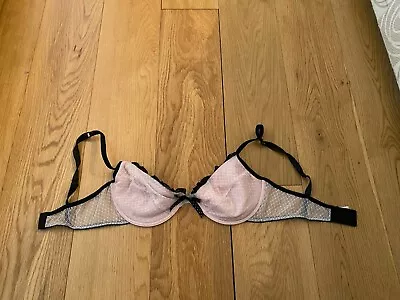 Pink/black Trim Bra Size 34C • £1.50