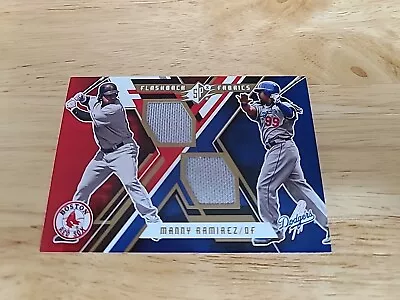2009 SPx Flashback Fabrics Manny Ramirez #MR GU Jersey Red Sox Dodgers $$$ • $9.60
