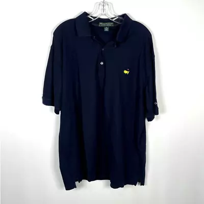  Master's Collection Men Navy Blue Golf Cotton Polo Shirt Size XL • $30