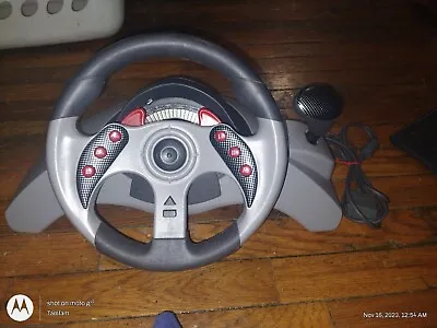 Mad Catz Playstation MC2 Racing Wheel & Pedals Set #8020 • $8
