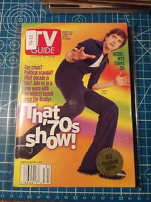 TV Guide Magazine August 4th 2001 Topher Grace That 70s Show TV-12 • $5