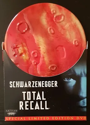 Total Recall - Limited Edition Metal  Mars  DVD Case - Region 1 NTSC - Artisan • £12