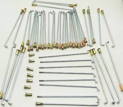 £8.99 • Buy Spokes & Nipples Motorcycle Bike Front Rear Wheel FOR Royal Enfield Yamaha Honda
