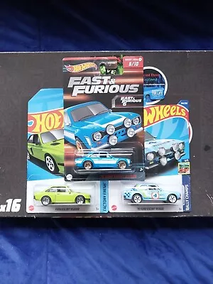 Hot Wheels - Ford Escort 3 Car Set. F&F RS 1600 RS1600 Rally RS2000 • $12.99