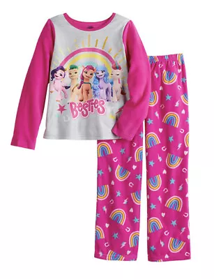 Girl’s MY LITTLE PONY Rainbow  &   BESTIES   2-Piece Pajama Set Size 6 NWT • $17.99