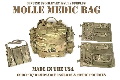 New Molle Medic Bag Patrol Pack Us Military Ocp Socom Rucksack Assault Backpack • $249.95