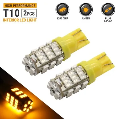T10 921 High Power Amber LED License Plate Interior SMD Light Bulbs • $4.31