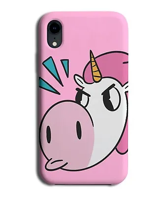 Japanese Unicorn Phone Case Cover Pink Grumpy Sad Mad Angry Frown Face M039 • £14.95