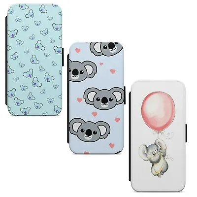 Cute Koala Bear Animal WALLET FLIP PHONE CASE COVER FOR IPHONE SAMSUNG HUAWEI • £9.99